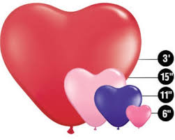 qualatex heart shape balloons 1