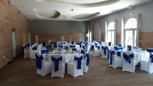 la salle pas encore décorée